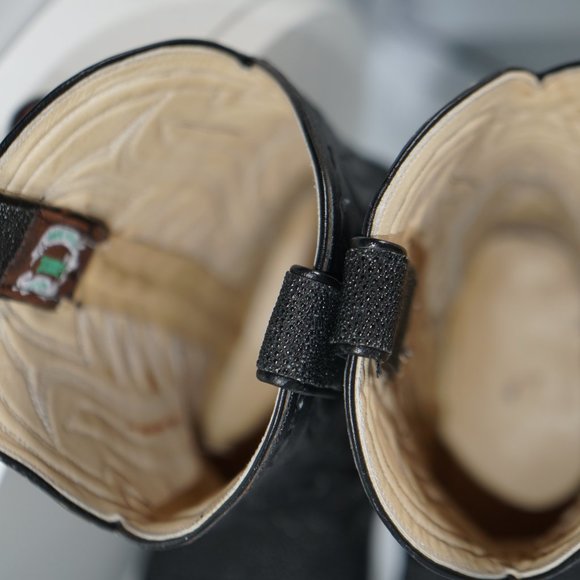 Hand Made STINGRAY Cowboy Western DECKTILES BOOTS w Eyes SZ 6.5 - Picture 6 of 16